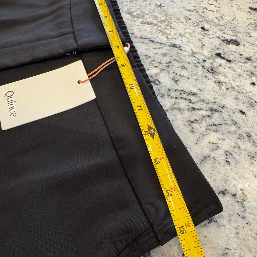 Quince Stretch Crepe Ankle Pants Black Size 8 NWT Work Career - Picture 13 of 13